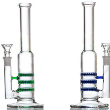 Pipa de agua de Stemless de Perc para el humo con el panal triple (ES-GB-084)